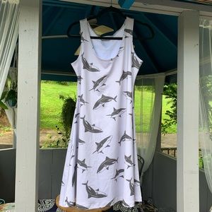 CowCow Brand Shark Printed Dress 🦈